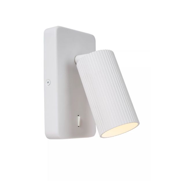 Lucide Clubs - Wandspot - 9 x 14,9 x 16 cm - weiß