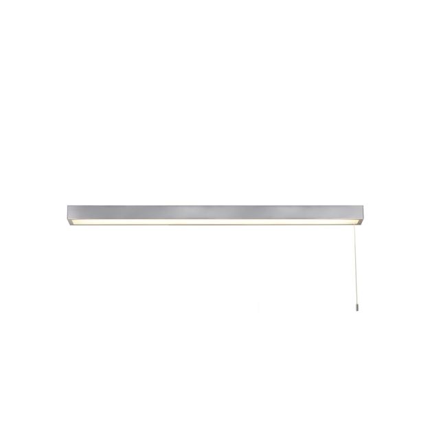 Searchlight Venti - Spiegelleuchte mit Zugschalter - 90 x 5 cm - 26W LED inkl. - IP44 - Chrom