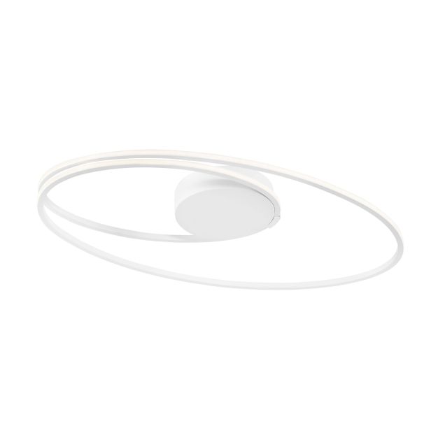 Nova Luce Viareggio - Deckenleuchte - 60 x 35 x 15 cm - 28W LED inkl. - weiß