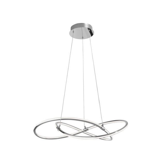 Nova Luce Martino - Hängeleuchte - Ø 60 x 120 cm - 50W LED inkl. - Chrom