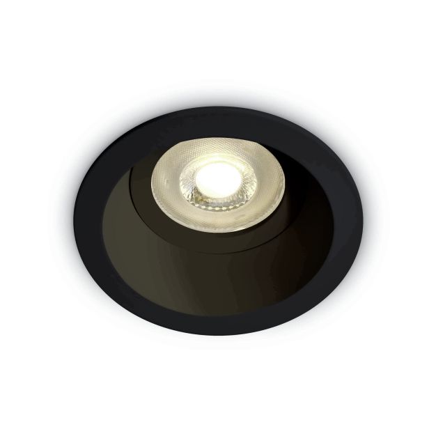 ONE Light - Dark Light Range - Einbaustrahler - Ø 85 mm, Ø 68 mm Einbaugröße - schwarz