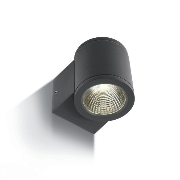 ONE Light Outdoor Wall Cylinders - Außenwandleuchte - 8 x 10,6 x 9 cm - 6W LED inkl. - IP54 - anthrazit