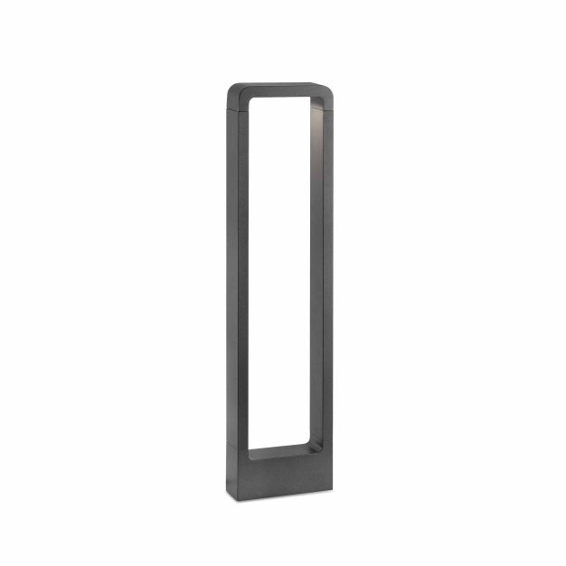 Faro Das - Gartenleuchte - 16 x 5,4 x 65 cm - 8W LED inkl. - IP54 - dunkelgrau