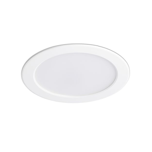 Faro Tod - Einbaustrahler - Ø 220 mm, Ø 195 mm Einbaumaß - 24W LED inkl. - IP44 - mattweiß
