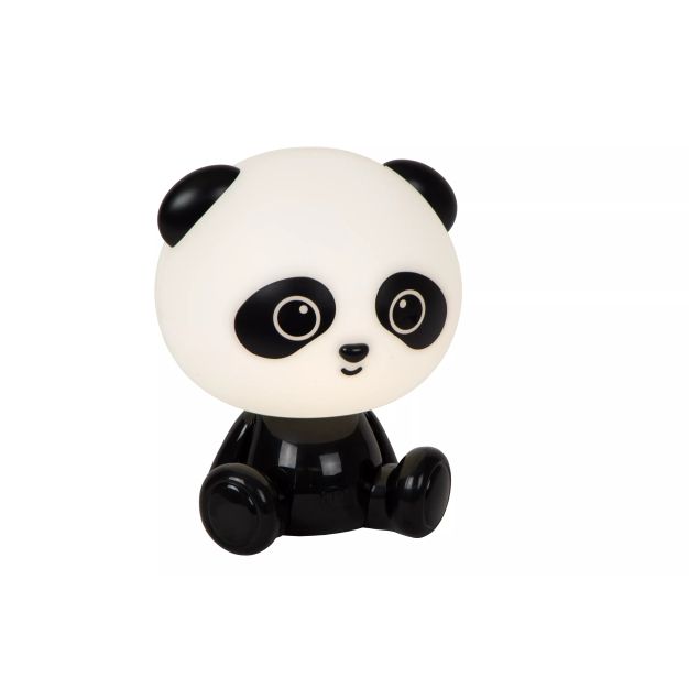 Lucide Dodo Panda Bär - Kinderlampe - 26 cm - 3W dimmbare LED inkl. - schwarz und weiß