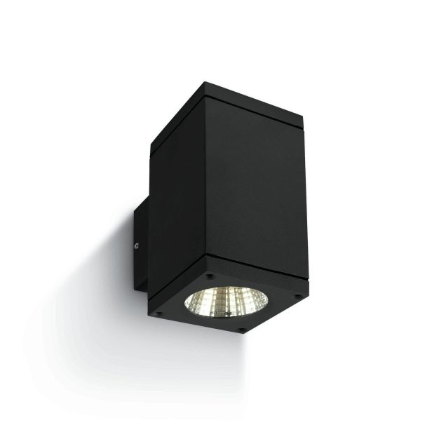 ONE Light Outdoor Wall Cylinders Up & Down Beam - Außenwandleuchte - 8 x 11,4 x 14,4 cm - 2 x 6W LED inkl - IP54 - schwarz