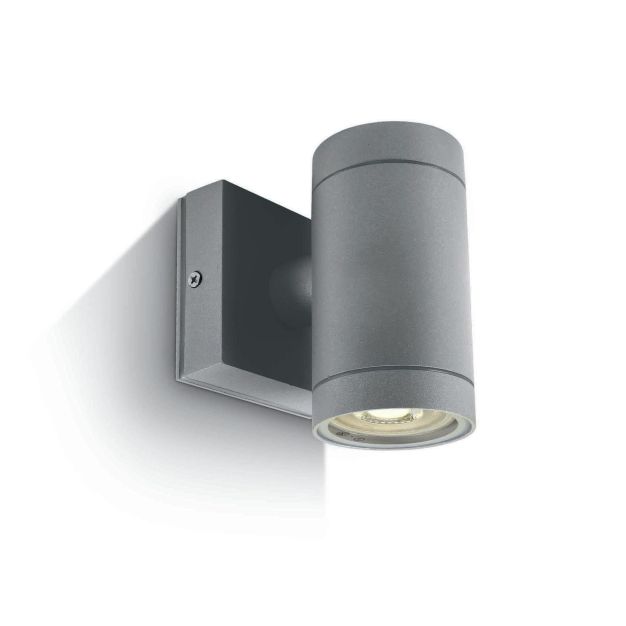 ONE Light Outdoor Cylinders - Außenwandleuchte - 6,5 x 12,1 cm - IP54 - grau