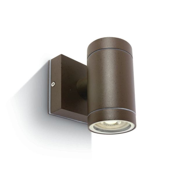 ONE Light Outdoor Cylinders - Außenwandleuchte - 6,5 x 12,1 cm - IP54 - rostbraun