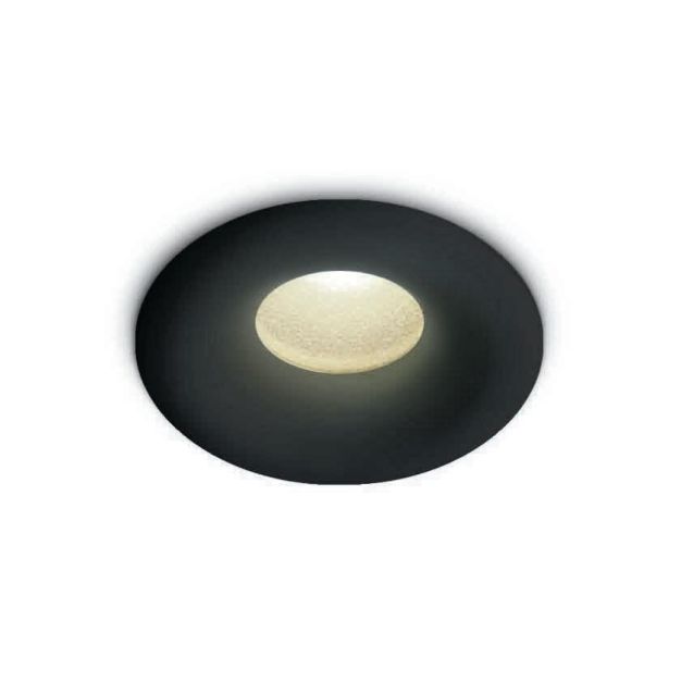 ONE Light - Einbaustrahler - Ø 16 mm, Ø 12 mm Einbaugröße - 1W LED inkl. - IP44 - schwarz