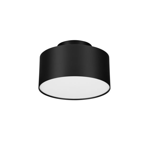 Nova Luce Ozen - Deckenleuchte - Ø 14 x 8,8 cm - 24W LED inkl. - Sand schwarz
