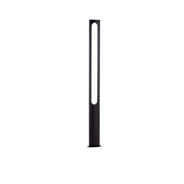 Nova Luce Eta - Gartenleuchte - 23 x 200 x 12 cm - 21W LED inkl. - IP65 - dunkel anthrazit