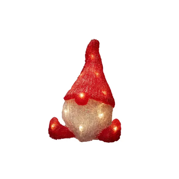 Konstsmide - batteriebetriebener Weihnachtsmann - 20 x 15,5 x 26 cm - rot