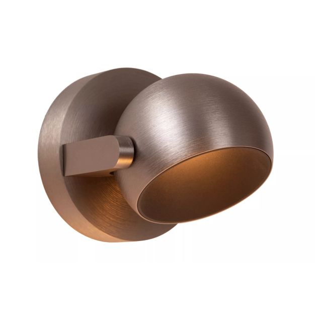 Lucide Esfera - Aufbaustrahler - Ø 11,2 x 10,1 cm - 10W dimmbare LED inkl. - Eisen grau