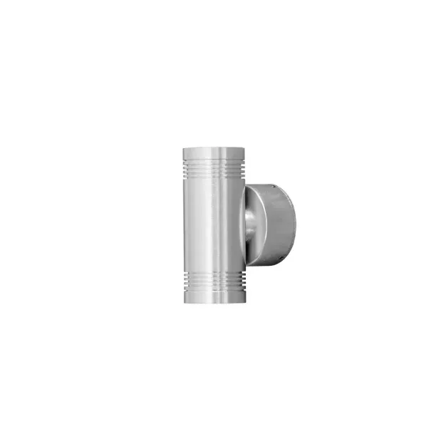 Konstsmide Monza - außenwandleuchte - 6 x 10 x 15 cm - 6W LED inklusive - IP54 - eloxiertes silber
