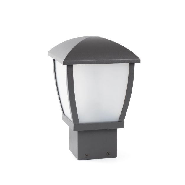 Faro Wilma - Sockellampe - 17 x 17 x 27 cm - IP44 - dunkelgrau