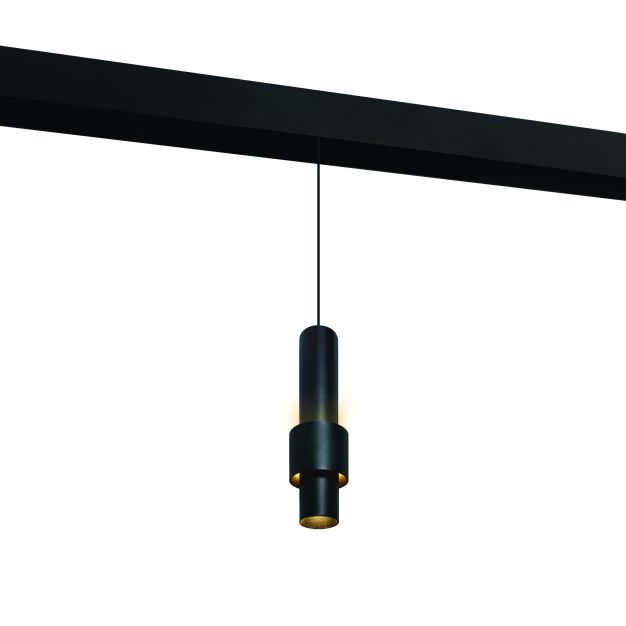ONE Light Magnetschienensystem MINI, MIDI & MAXI - Hängeleuchte - Ø 6 x 180 cm - 7W LED inkl. - schwarz