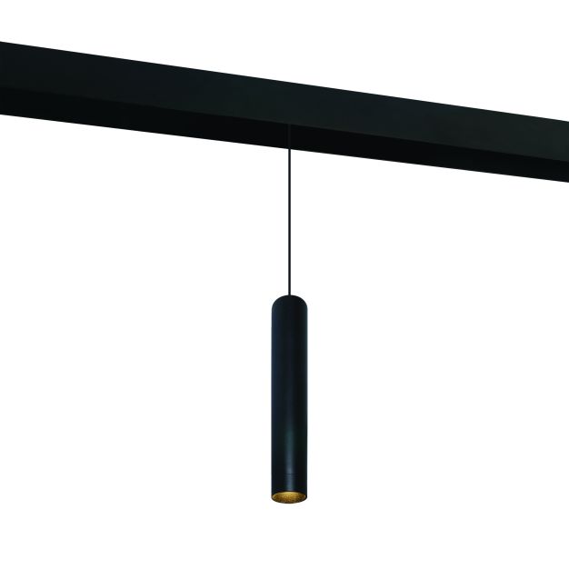ONE Light Magnetschienensystem MINI, MIDI & MAXI - Hängeleuchte - Ø 4 x 190 cm - 9W LED inkl. - schwarz