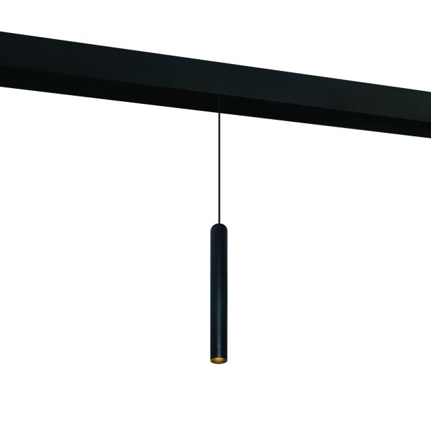 ONE Light Magnetschienensystem MINI, MIDI & MAXI - Hängeleuchte - Ø 3 x 180 cm - 5W LED inkl. - schwarz