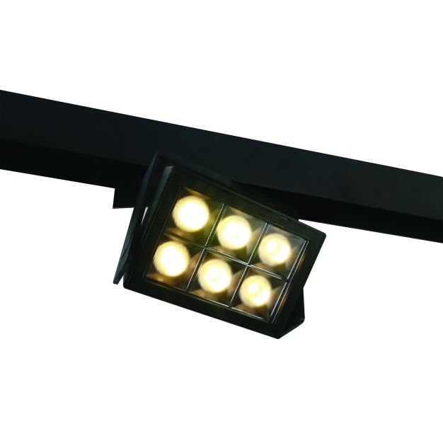 ONE Light Magnetschienensystem MINI, MIDI & MAXI - Schienenspot - 15 x 12,6 x 3,9 cm - 26W DALI dimmbare LED inkl. - schwarz