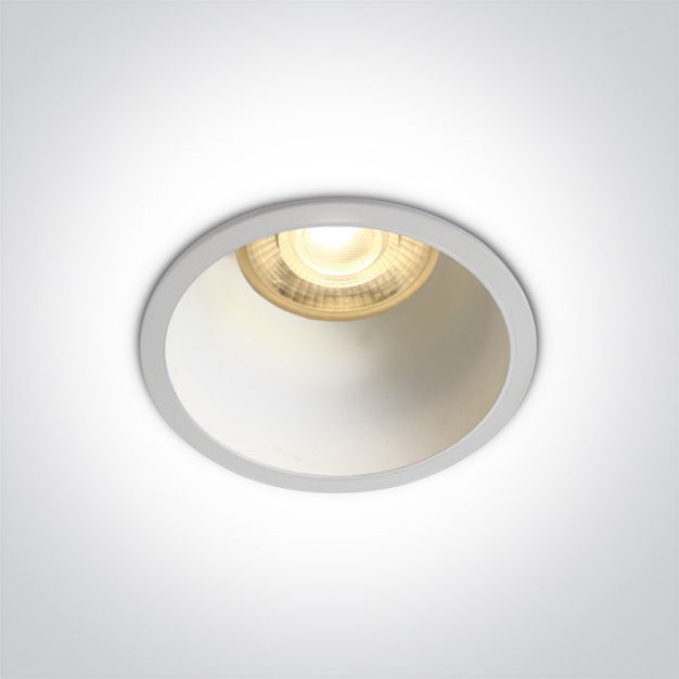 ONE Light Semi Trimless - Einbaustrahler - Ø 69 mm, Ø 64 mm Einbaumaß - weiß