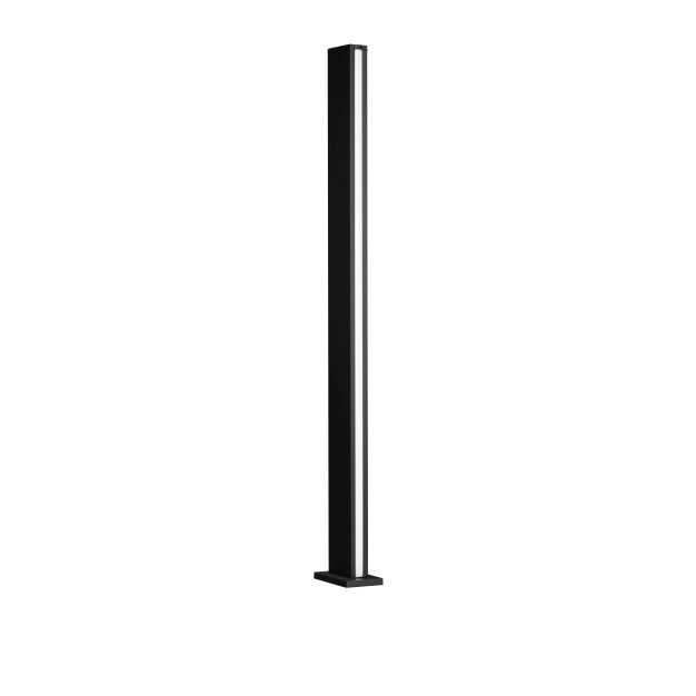 Nova Luce Sasso - Gartenpfosten - 15 x 120 x 9,5 cm - 22W LED inkl. - IP54 - dunkel anthrazit