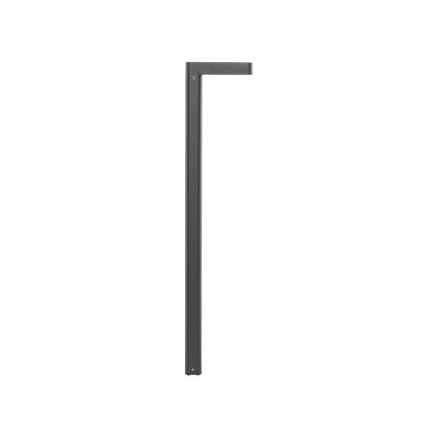 Nova Luce Poet - Gartenleuchte - 13,5 x 65 x 10 cm - 8W LED inkl. - IP65 - dunkel anthrazit