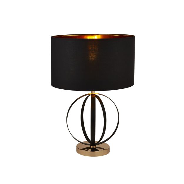 Searchlight - Tischleuchte - Ø 38 x 58 cm - schwarz und gold