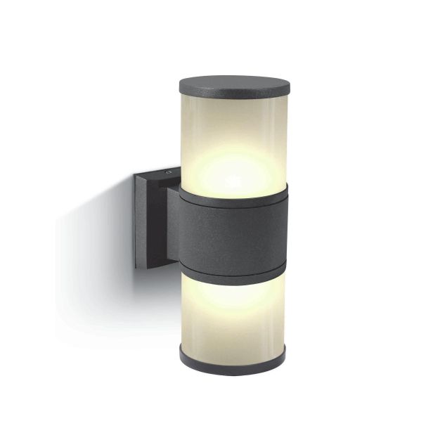 ONE Light E27 Tube Lights - Außenwandleuchten - 10,7 x 30 cm - IP54 - anthrazit