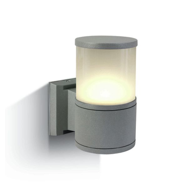 ONE Light E27 Tube Lights - Außenwandleuchte - 10,7 x 21 cm - IP54 - grau