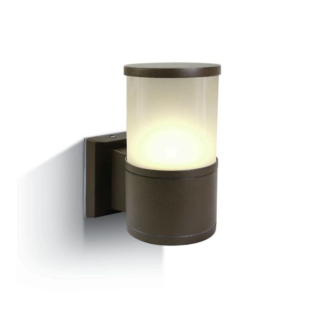 ONE Light E27 Tube Lights - Außenwandleuchte - 10,7 x 21 cm - IP54 - rostbraun