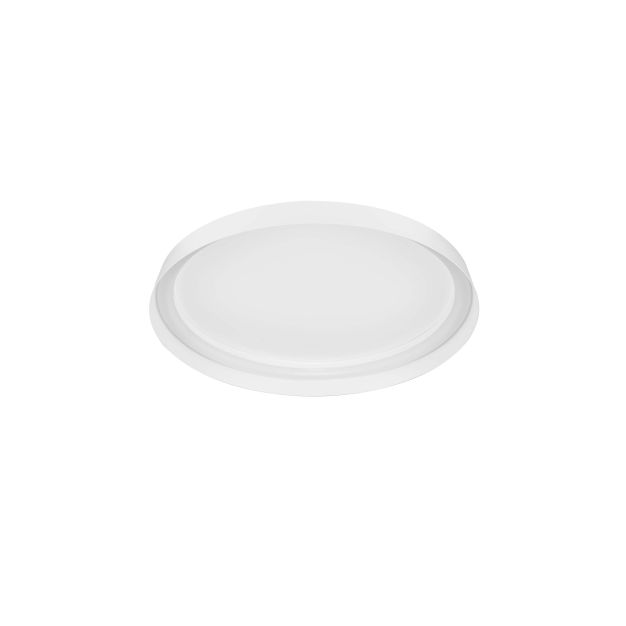 Nova Luce Ormi - Deckenleuchte - Ø 45 x 7 cm - 38W dimmbar LED inkl. - Sand Weiß