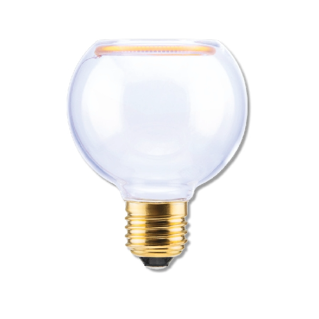 Segula LED-Lampe - Floating Globe - Ø 12,5 x 12,5 cm - E27 - 3,6W dimmbar -1900K- transparent