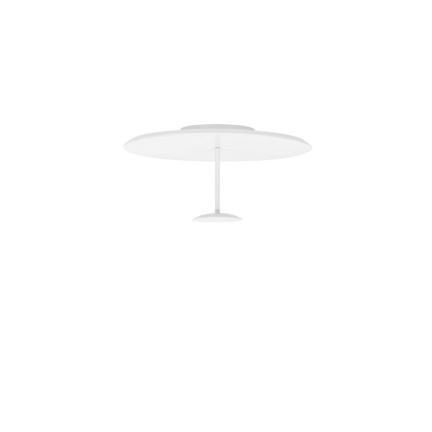 Nova Luce Nima - Deckenleuchte - Ø 60 x 23 cm - 30W dimmbar LED inkl. - Sand Weiß