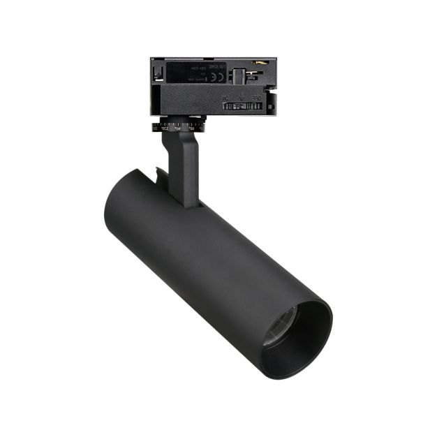 Maxlight Shinemaker - Stromschienenstrahler - 3-Phasen-Schienensystem - Ø 5,5 x 19,6 cm - 15W dimmbare LED inkl. - schwarz