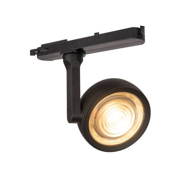 Maxlight Charon - Stromschienenstrahler - 3-Phasen-Schienensystem - 17 x 10,2 x 14,8 cm - 15W LED inkl. - schwarz
