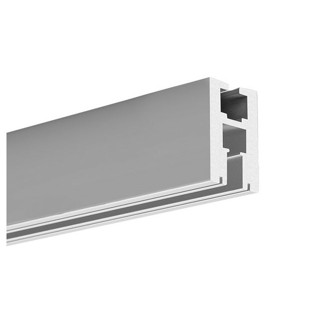 Klus EX-ALU - LED-Profil für Glaswände mit einer Dicke von 6 mm - 2,15 x 3,44 cm - Aluminium