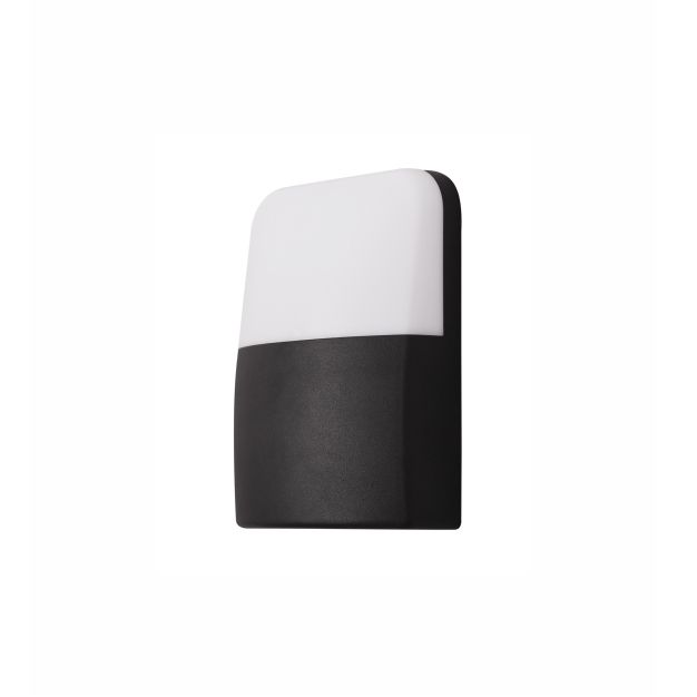 Nova Luce Droplet - Außenwandleuchte - 13 x 4,5 x 16 cm - 6W LED inkl. - IP65 - schwarz und weiß
