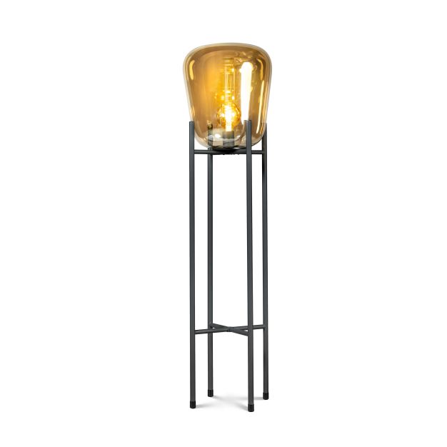ETH Benn Gold - Stehleuchte - Ø 33 x 12,7 cm - schwarz und gold