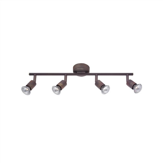 Nova Luce Base - Aufbaustrahler 4L - 51 x 8 x 10,9 cm - Rost