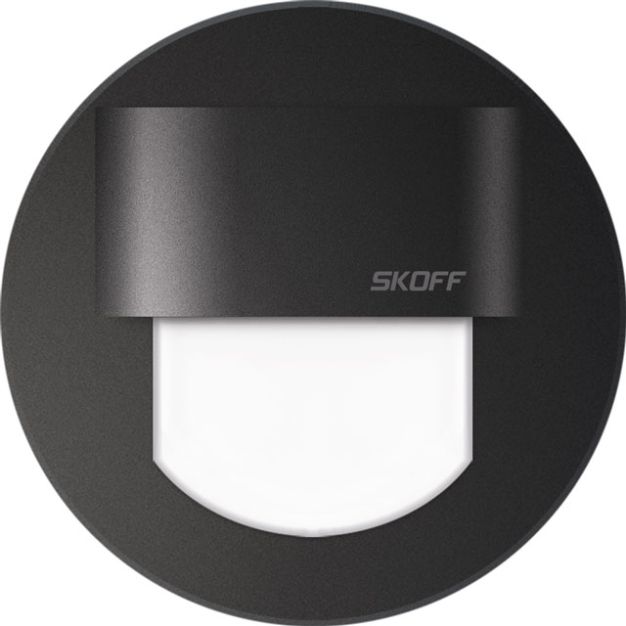 Skoff Rueda Mini - Wandeinbauleuchte - Ø 60 mm - IP66 - 0,4W LED inkl. - mattschwarz