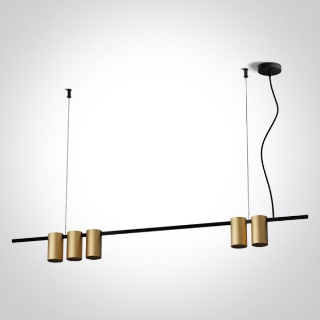 ONE Light Pendelleuchten - Hängeleuchte - 100 x 150 cm - gebürstetes Messing