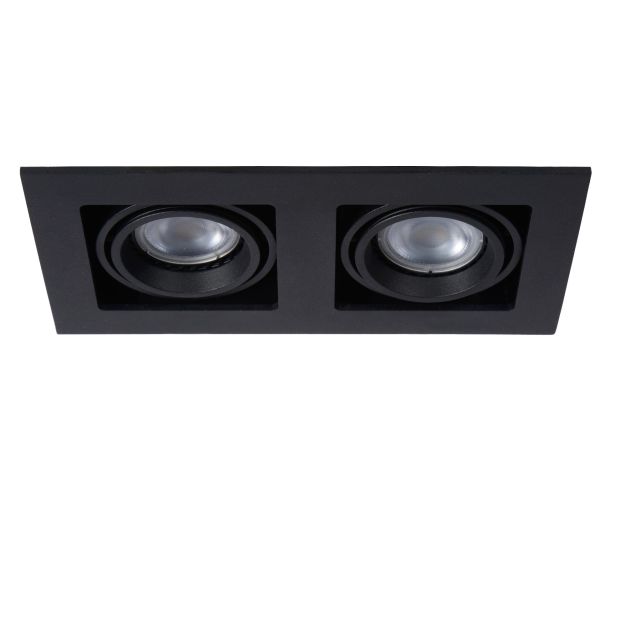 Lucide Chimney - Einbaustrahler - 205 x 115 mm, 185 x 95 mm Einbaumaß - schwarz