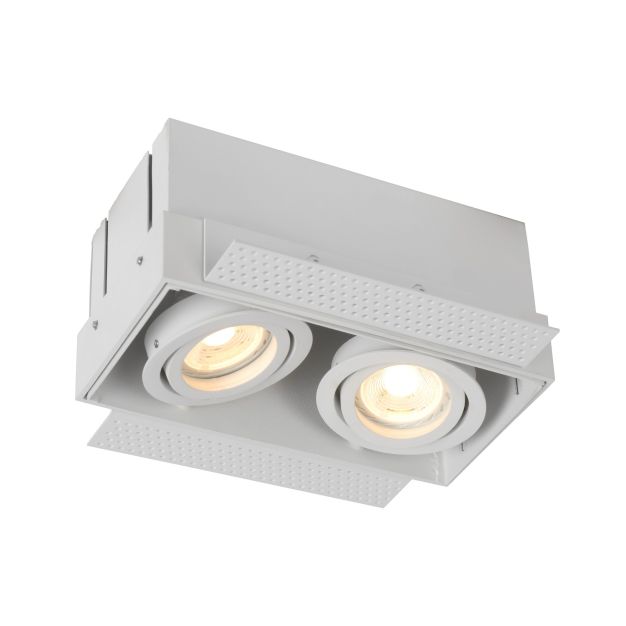 Lucide Trimless - Einbaustrahler - 185 x 97 mm, 185 x 97 mm Einbaugröße - weiß
