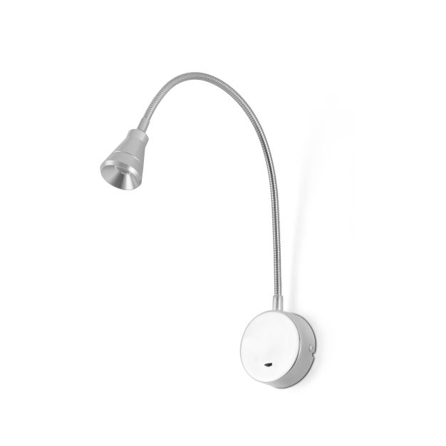 Faro Bel - Wandleuchte mit Schalter - 4 x 50 x 4 cm - 3W LED inkl. - Chrom poliert