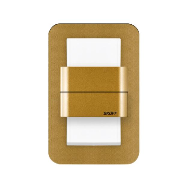 Skoff Duo Salsa - Wandeinbauleuchte - 73 x 113 mm - 1.6W LED inkl. - 10V - gold - 3000K