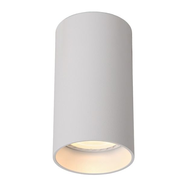 Lucide Delto Round - Aufbaustrahler - Ø 5,5 x 10 cm - 5W dimmbare LED inkl - dimmbar bis warm - weiß