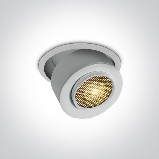 ONE Light Pop Up Range - Einbaustrahler - Ø 105 mm, Ø 98 mm Einbaumaß - inkl. 15W LED - weiß