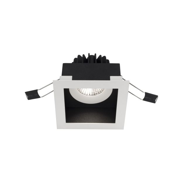Nova Luce Olbia - Einbaustrahler - 90 x 90 mm, 80 x 80 mm Einbaumaß - IP44 - weiß und schwarz