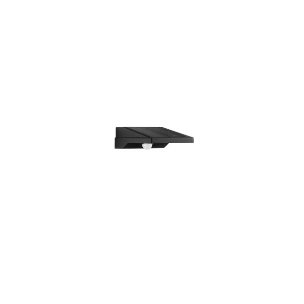 Nova Luce Tek - solarbetriebene Außenwandleuchte - 11,3 x 5,4 x 19 cm - 1W LED inkl. - IP54 - Sand schwarz