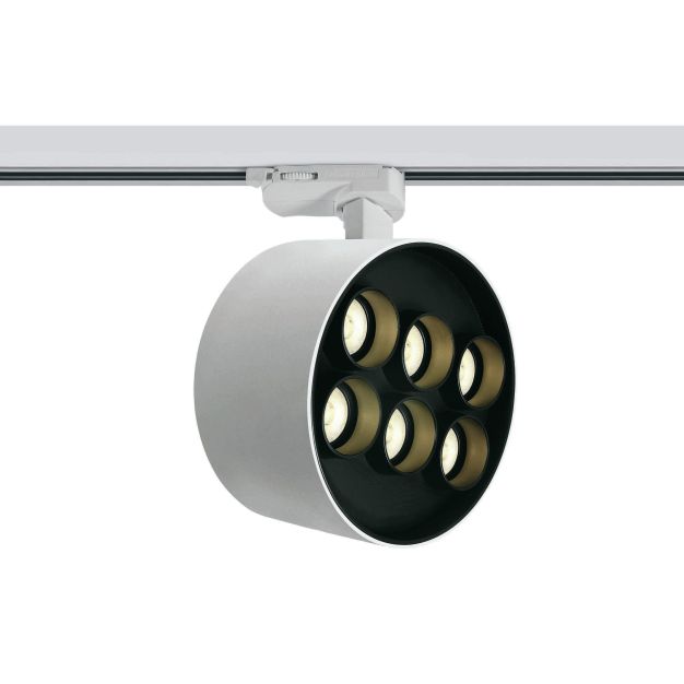 ONE Light Dark Light Tubes - Stromschienenstrahler - 3-Phasen-Schienensystem - Ø 13,5 x 7,7 cm - 36W LED inkl. - weiß